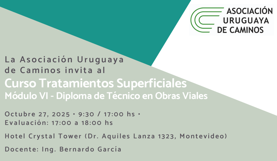 Curso Tratamientos Superficiales (Módulo VI - Diploma de Técnico en obras viales)